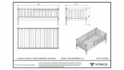 Peuter Bed 70 -Wolkbed Winkel Baby Bed 70 grijs 3