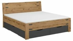 Bed Birmingham -Wolkbed Winkel Bed Birmingham met 4 laden bruin 2