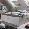 Bed Butiken Met Hoofdbord En Nachtkasten -Wolkbed Winkel Bed Butiken met 3 laden 2
