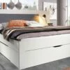 Bed Butiken Met Gestoffeerd Hoofdbord -Wolkbed Winkel Bed Butiken met gestoffeerd hoofdbord alpine wit