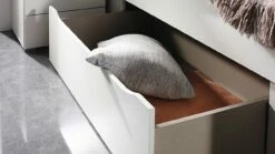 Bed Butiken Met Gestoffeerd Hoofdbord -Wolkbed Winkel Bed Butiken met gestoffeerd hoofdbord alpine wit 2