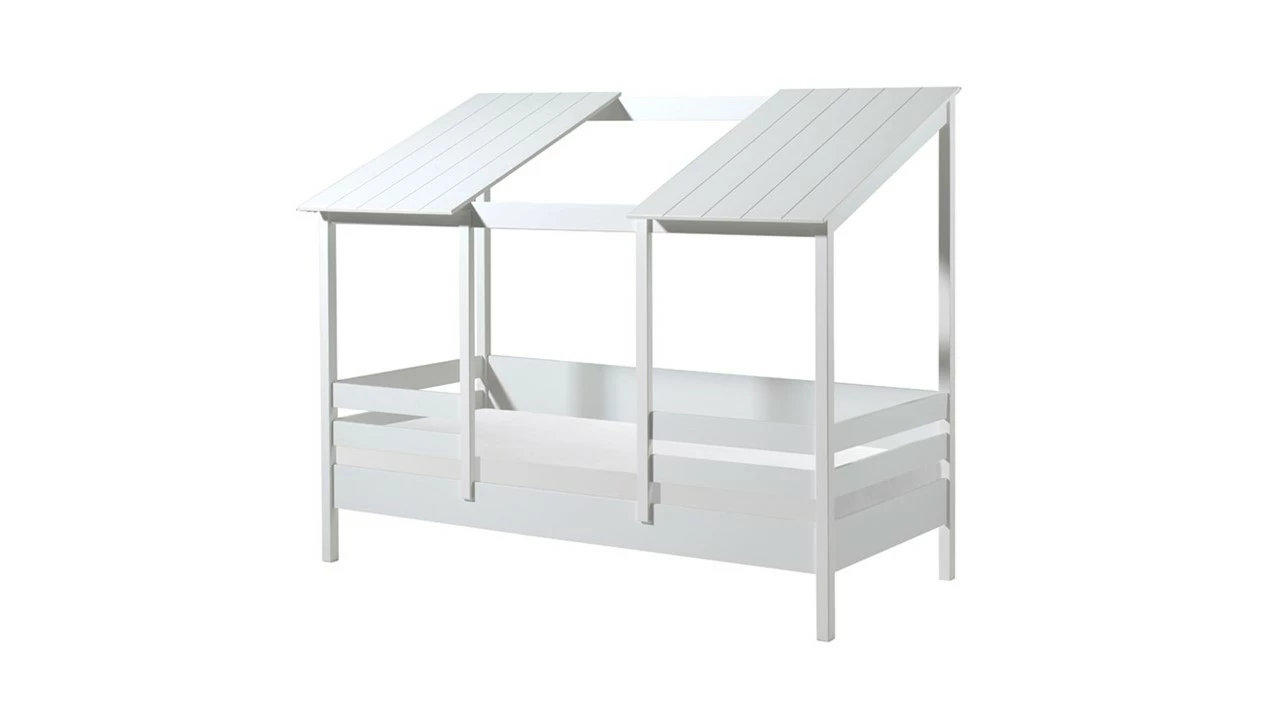 Bed HuisBed Inclusief Vensterbanken En 2 Dakpanelen 4 Bed HuisBed Inclusief Vensterbanken En 2 Dakpanelen - Afbeelding 2