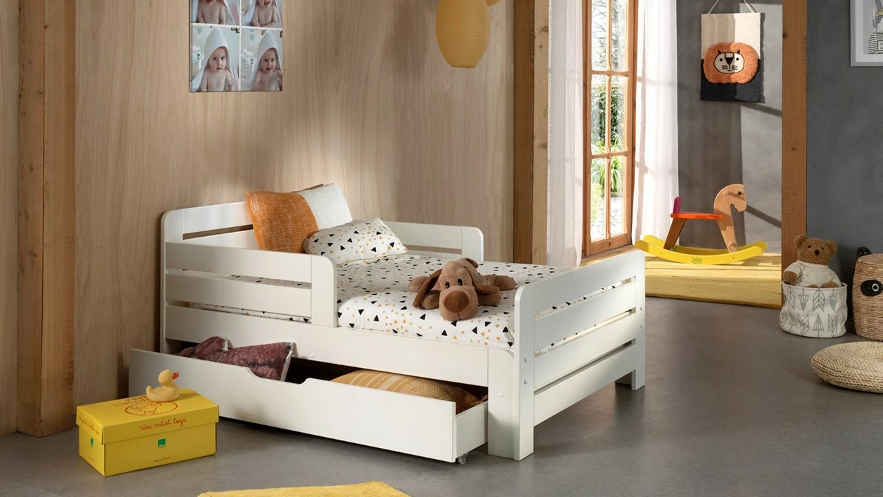 Bed Jumper Met Lade En Matras 140+60cm 3 Bed Jumper Met Lade En Matras 140+60cm