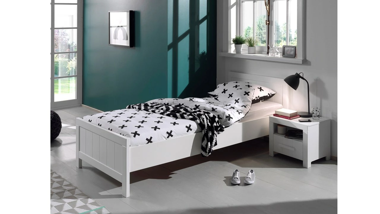 Bed Erik Met Nachtkast 3 Bed Erik Met Nachtkast