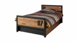 Bed Daan Met Slaaplade -Wolkbed Winkel Bed met slaaplade Daan bruin zwart 1