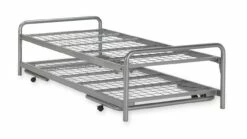 Bed Met Onderschuifbed Doppia -Wolkbed Winkel Bed onderschuifBed Doppia zilver 2