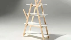 Complete Slaapkamer Kiddy Met Nachtkast, Kast, Bureau En Boekenkast -Wolkbed Winkel Boekenkast Kiddy