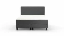 Box Ambra Vlak Met Gestoffeerd Matras -Wolkbed Winkel Box Ambra vlak met gestoffeerd matras donkergrijs 4