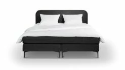 Box Manchester Met Gestoffeerd Matras -Wolkbed Winkel Box Manchester met gestoffeerd matras zwart 4