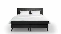 Box Nottingham Met Gestoffeerd Matras -Wolkbed Winkel Box Nottingham met gestoffeerd matras zwart 4