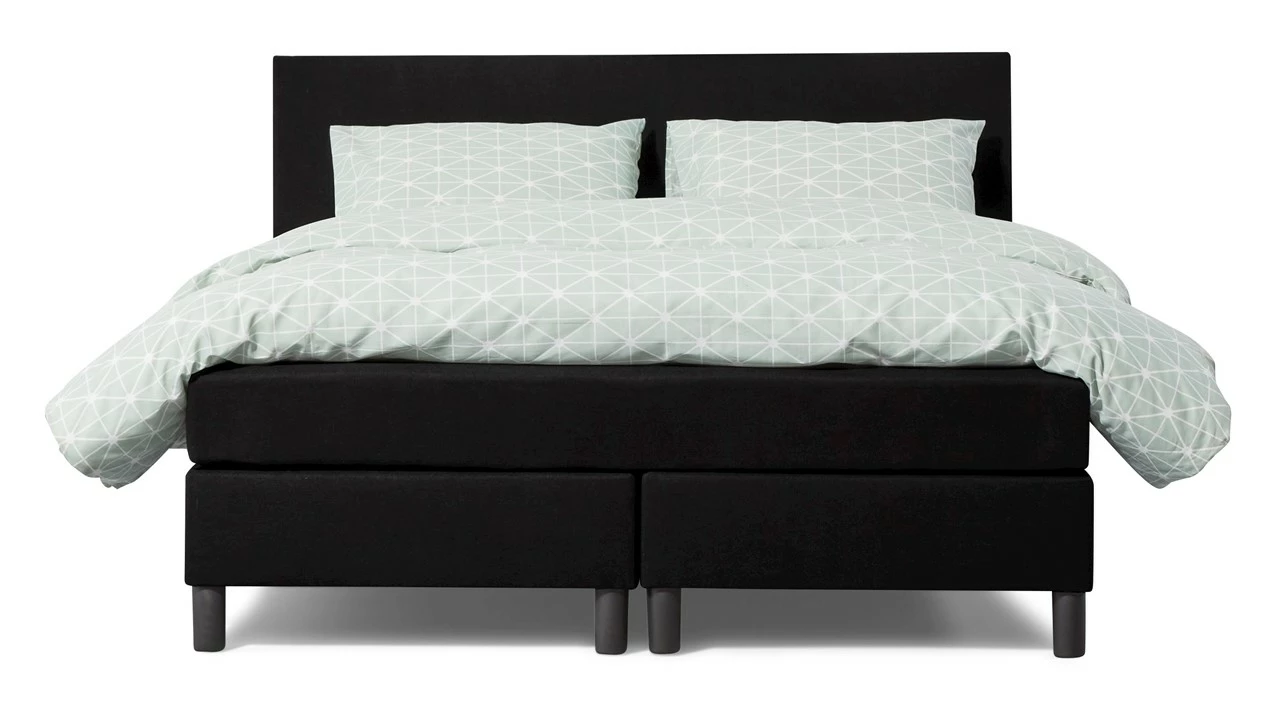 Wolkbed Winkel -Wolkbed Winkel Box Owen vlak met gestoffeerd matras zwart