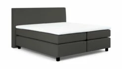 Karlsson Boxspring Autentik Vlak Met Gestoffeerd Matras -Wolkbed Winkel Boxspring Autentik Kurbat vlak met gestoffeerd matras anthracite 2