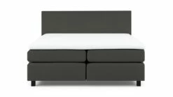 Karlsson Boxspring Autentik Vlak Met Gestoffeerd Matras -Wolkbed Winkel Boxspring Autentik Kurbat vlak met gestoffeerd matras anthracite 3