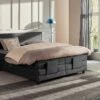 Karlsson Boxspring Autentik Tunn Verstelbaar Met Gestoffeerd Matras -Wolkbed Winkel Boxspring Autentik Tunn verstelbaar met gestoffeerd matras anthracite