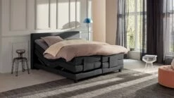 Karlsson Boxspring Autentik Tunn Verstelbaar Met Gestoffeerd Matras -Wolkbed Winkel Boxspring Autentik Tunn verstelbaar met gestoffeerd matras anthracite 2