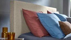 Boxspring Emerald Vlak Met B Bright Matras 3100/3150 -Wolkbed Winkel Boxspring Emerald vlak met gestoffeerd matras khaki