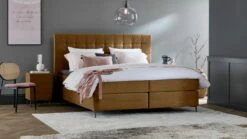 Boxspring Jade Vlak Met Gestoffeerd Matras