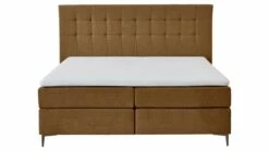 Boxspring Jade Vlak Met Gestoffeerd Matras -Wolkbed Winkel Boxspring Jade vlak met gestoffeerd matras cognac 7