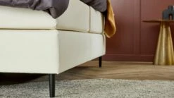 Boxspring Opal Vlak Met Gestoffeerd Matras -Wolkbed Winkel Boxspring Opal vlak met gestoffeerd matras ecru 3