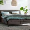 Boxspring Quartz Verstelbaar Met Gestoffeerd Matras -Wolkbed Winkel Boxspring Quartz verstelbaar met gestoffeerd matras rpes 92
