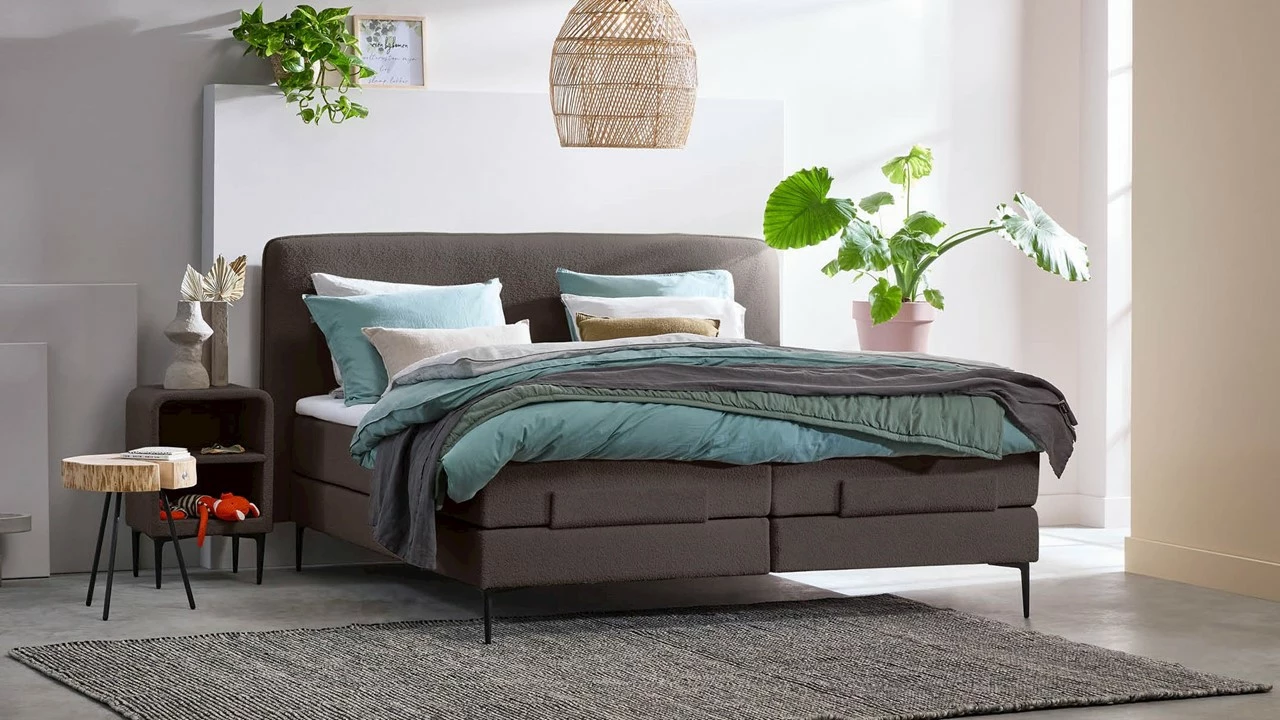 Boxspring Quartz Verstelbaar Met Gestoffeerd Matras 3 Boxspring Quartz Verstelbaar Met Gestoffeerd Matras