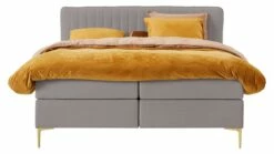 Boxspring Ruby Vlak Met Gestoffeerd Matras -Wolkbed Winkel Boxspring Ruby vlak met gestoffeerd matras taupe 5
