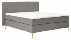 Boxspring Ruby Vlak Met Gestoffeerd Matras -Wolkbed Winkel Boxspring Ruby vlak met gestoffeerd matras taupe 6