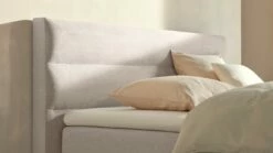 Karlsson Boxspring Solid Lina Verstelbaar Met Gestoffeerd Matras -Wolkbed Winkel Boxspring Solid Lina verstelbaar met gestoffeerd matras naturel 3