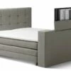 Karlsson Boxspring Unik Varje Verstelbaar Met Gestoffeerd Matras En Voetbord Met Tv-lift -Wolkbed Winkel Boxspring Unik Varje verstelbaar met gestoffeerd matras en voetbord met TV lift wood