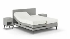 Boxspring Viggo Verstelbaar Met Silver Pocket Deluxe Foam Matras -Wolkbed Winkel Boxspring Viggo verstelbaar met Silver Pocket Deluxe Foam matras oakland grijs 4