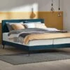 Boxspring Viggo Vlak Met Silver Pocket Deluxe Foam Matras -Wolkbed Winkel Boxspring Viggo vlak met Silver Pocket Deluxe Foam matras oakland blauw