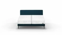 Boxspring Viggo Vlak Met Silver Pocket Deluxe Foam Matras -Wolkbed Winkel Boxspring Viggo vlak met Silver Pocket Deluxe Foam matras oakland blauw 5