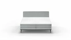 Boxspring Viggo Vlak Met Gestoffeerd Matras -Wolkbed Winkel Boxspring Viggo vlak met gestoffeerd matras oakland grijs 5