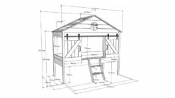 Halfhoogslaper Barnie 9 Halfhoogslaper Barnie -Wolkbed Winkel Halfhoogslaper Barnie wit 3