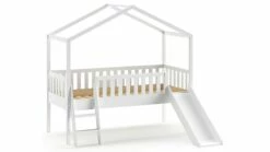 Halfhoogslaper Dallas Als Huis Met Glijbaan 8 Halfhoogslaper Dallas Als Huis Met Glijbaan -Wolkbed Winkel Halfhoogslaper Dallas als huis met glijbaan wit 2