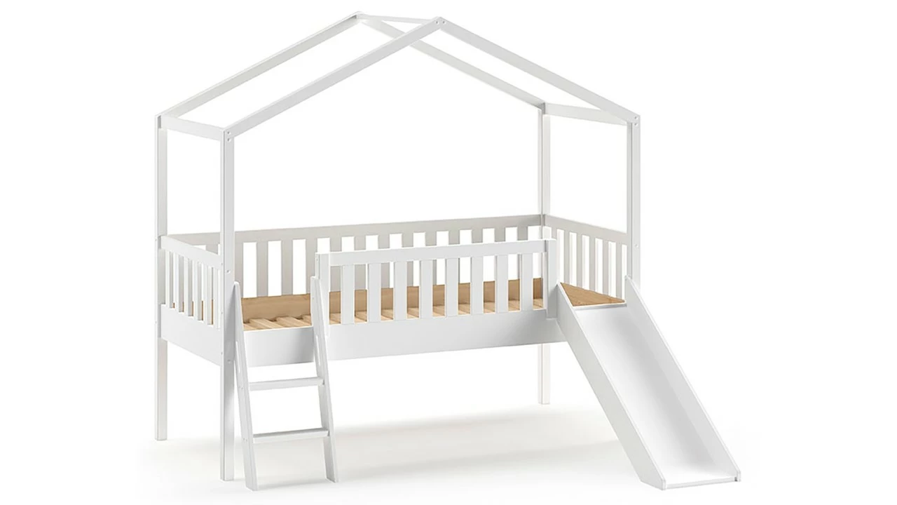 Halfhoogslaper Dallas Als Huis Met Glijbaan 5 Halfhoogslaper Dallas Als Huis Met Glijbaan - Afbeelding 3