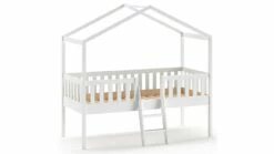 Halfhoogslaper Dallas Als Huis -Wolkbed Winkel Halfhoogslaper Dallas als huis wit 2