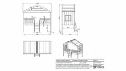 Halfhoogslaper HuisBed -Wolkbed Winkel Halfhoogslaper HuisBed wit 3