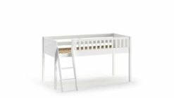Halfhoogslaper Scott Met Bureau En 2 Commodes -Wolkbed Winkel Halfhoogslaper Scott met bureau en 2 commodes wit 2