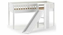 Halfhoogslaper Scott Met Glijbaan 7 Halfhoogslaper Scott Met Glijbaan -Wolkbed Winkel Halfhoogslaper Scott met glijbaan wit 2