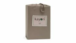 Hoeslaken Kayori Jersey Kyoto Splittopper -Wolkbed Winkel Hoeslaken Jersey Kyoto splittopper taupe 4