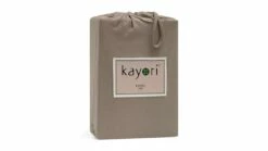 Hoeslaken Kayori Jersey Kyoto Topper -Wolkbed Winkel Hoeslaken Jersey Kyoto topper taupe 4