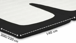 Hoeslaken Beter Bed Select Jersey Splittopper -Wolkbed Winkel Hoeslaken Jersey splittopper zwart 1