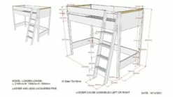 Hoogslaper Londen 7 Hoogslaper Londen -Wolkbed Winkel Hoogslaper Londen wit 2