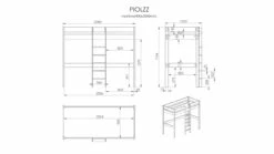 Hoogslaper Pino Hoog -Wolkbed Winkel Hoogslaper Pino hoog grijs 2