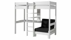 Hoogslaper Pino Met Zetelbed -Wolkbed Winkel Hoogslaper Pino met zetelbed wit 3