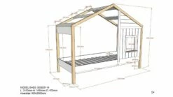 HuisBed Babs 91 -Wolkbed Winkel Huisbed Babs 91 wit 2