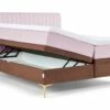 Opbergbox Ruby Vlak Met Gestoffeerde Matras -Wolkbed Winkel Opbergbox Ruby vlak met gestoffeerde matras roze bruin