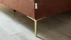 Opbergbox Ruby Vlak Met Gestoffeerde Matras -Wolkbed Winkel Opbergbox Ruby vlak met gestoffeerde matras roze bruin 4