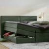 Opbergboxspring Pearl Vlak Met Gestoffeerd Matras